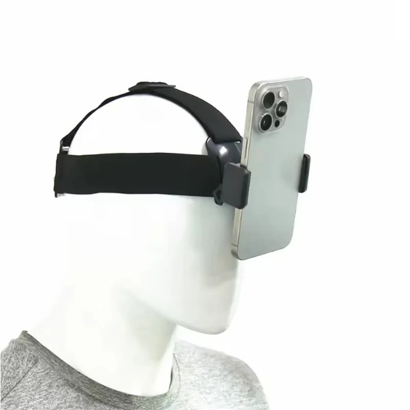 Mobile Phone Headband Strap Holder Kit For iPhone Smartphone For GoPro For Insta360 For AKASO With Phone Clip For Vlog Shooting