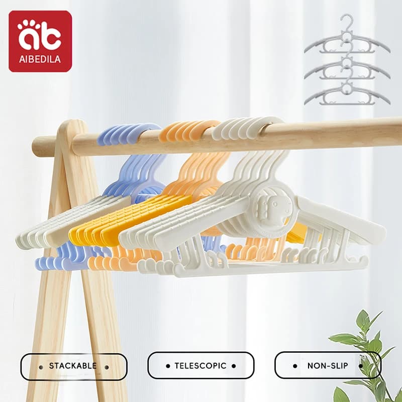 Appendiabiti per bambini antiscivolo Appendiabiti regolabili Appendiabiti multifunzionale in plastica, negozio di abbigliamento, famiglia
