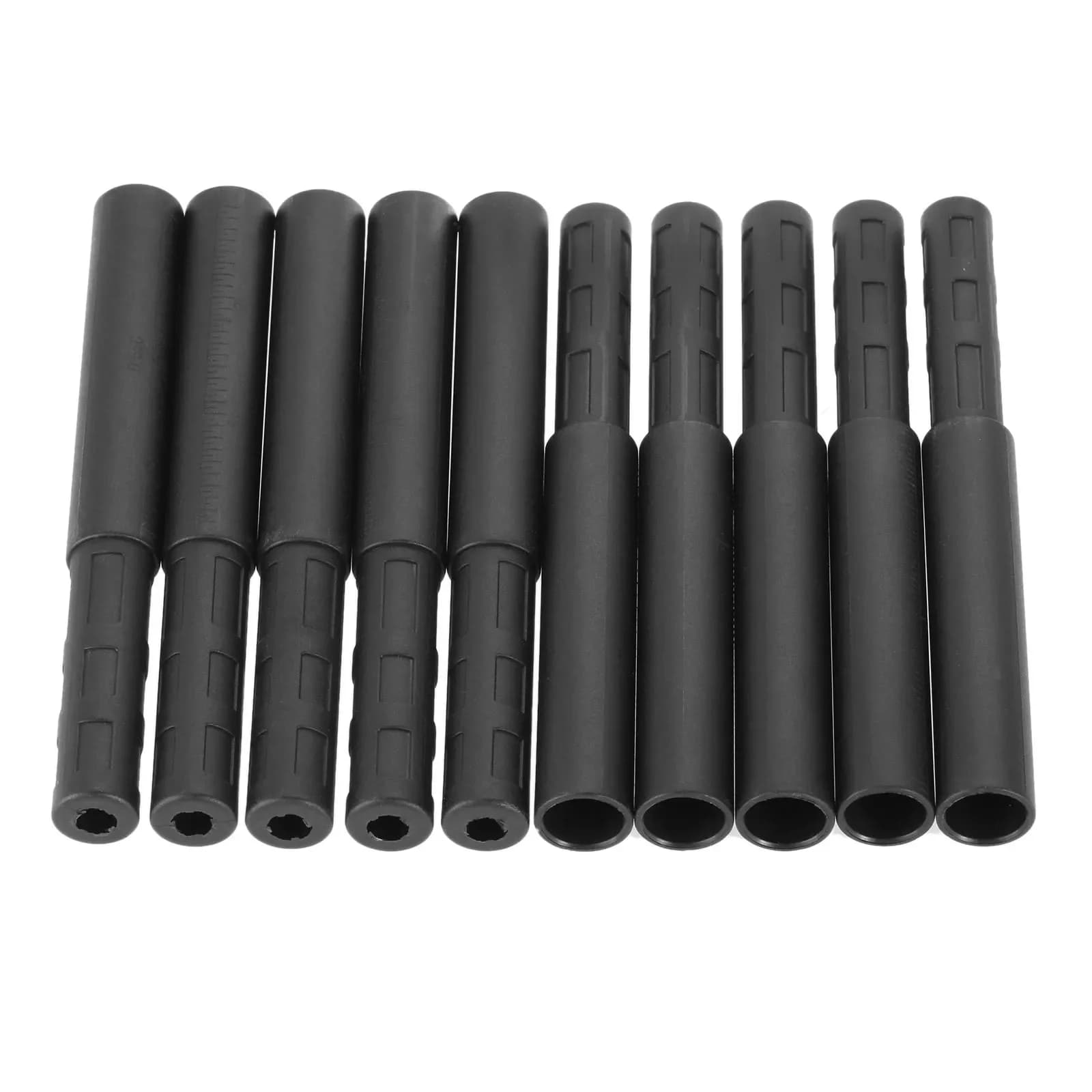 10 pz Nero Golf Club Aste di Prolunga In Fibra di Carbonio Kit Butt Extender Stick per Ferro/Grafite Albero Putter Accessori Da Golf 125mm