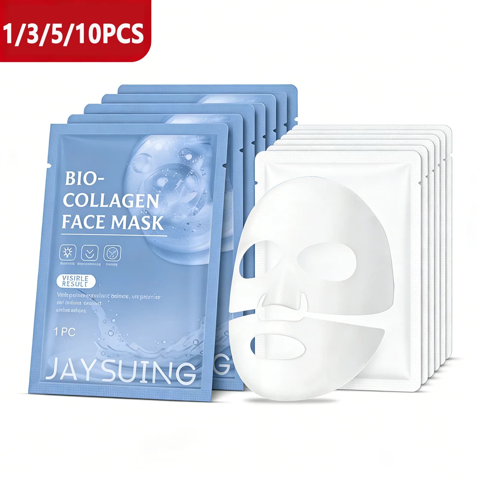 Night Hydrating Korean Collagen Mask with Hyaluronic Acid, Anti-wrinkles, Rassodante, Reduces Pores, Deep Elasticizing for Skin Care