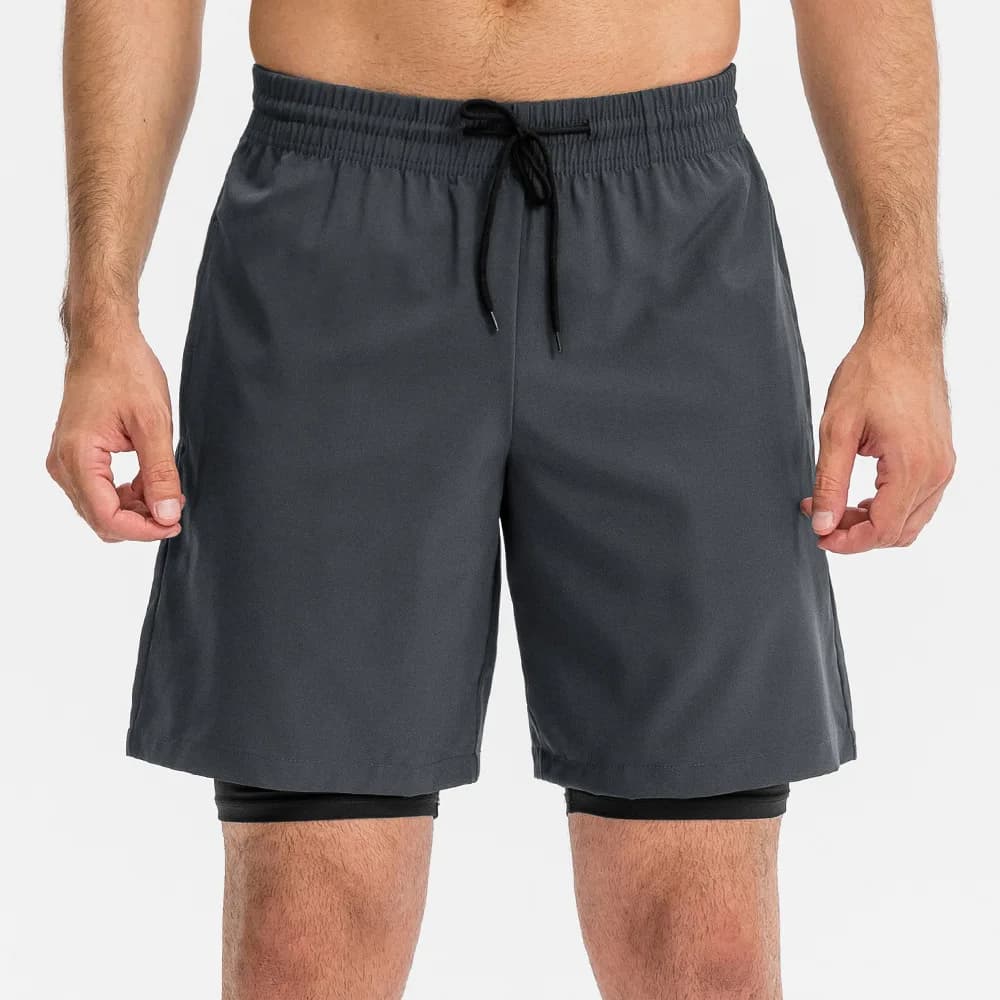 Pantaloncini da Corsa da Uomo con Tasche, Asciugatura Rapida, Doppio Strato, Nuovi Pantaloncini Estivi per Fitness, Sport all'Aperto e Allenamento