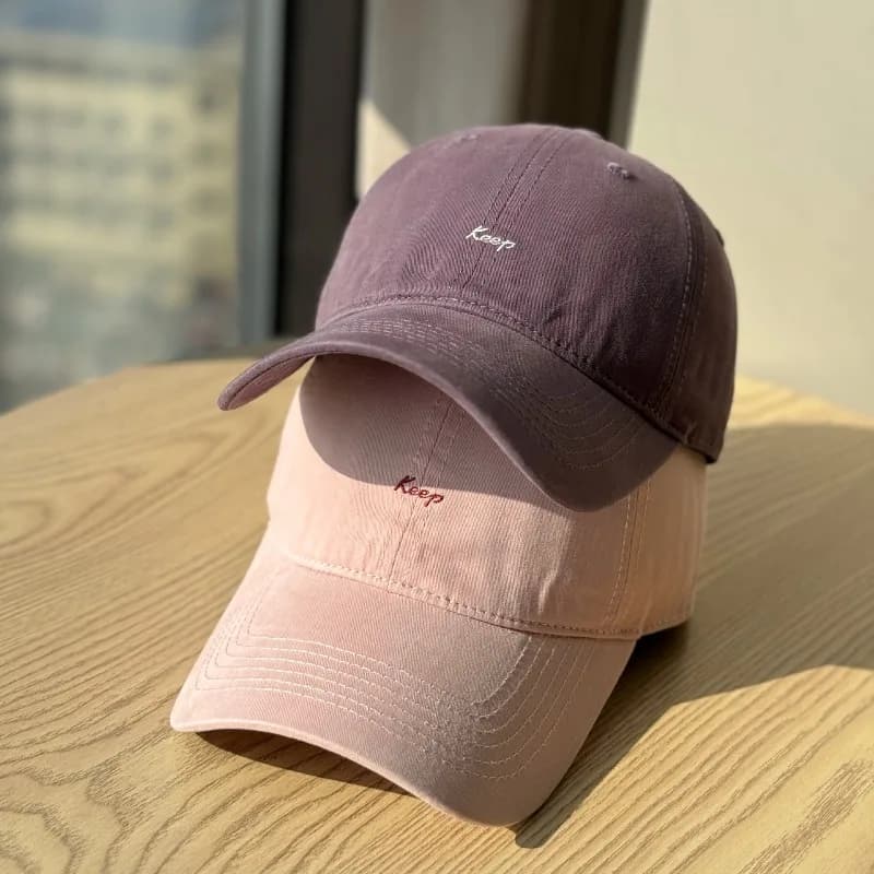 New Embroidery Sun Hat Cotton Baseball Cap Lightweight UV Protection Wide Brim Sun Protection Adjustable Baseball Cap Outdoor