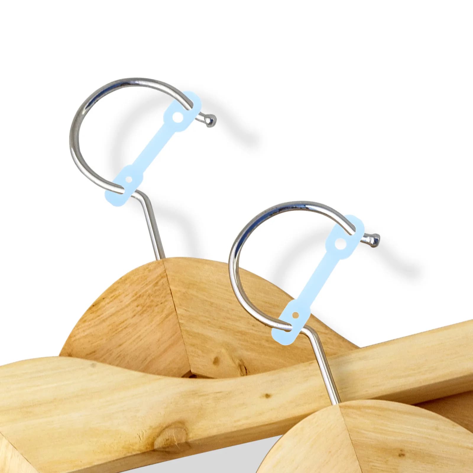 100 Pezzi Ganci Antivento per Appendiabiti con Fibbia Fissa e Striscia in Silicone Antiscivolo per Stendibiancheria, Balcone, Uso Esterno e Interno, Lavanderia