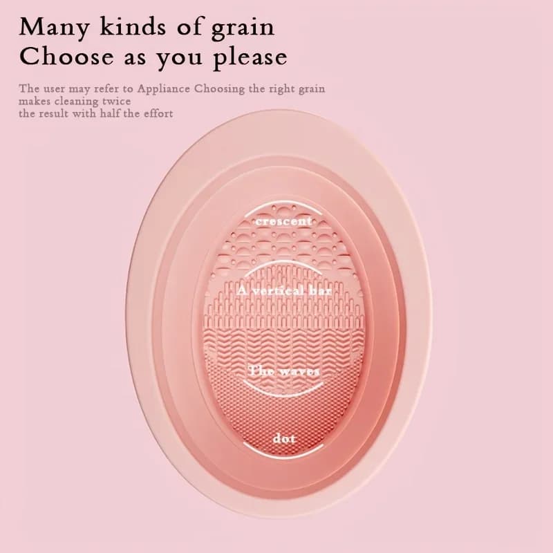 Silicone Folding Bowl for Cleaning Brushes Make-up, Cosmetic Cleaning Mat, Fondotinta, Ombretto, Powder, Brush Cleaning Tools, Makeup Accessories