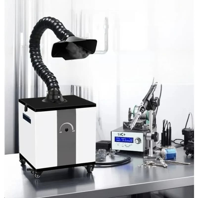 Movable Solder Fume Purifier Air Smoke Filter Odor Removal Machine Environmental Assessment Industrial Air Cleaning Equipment