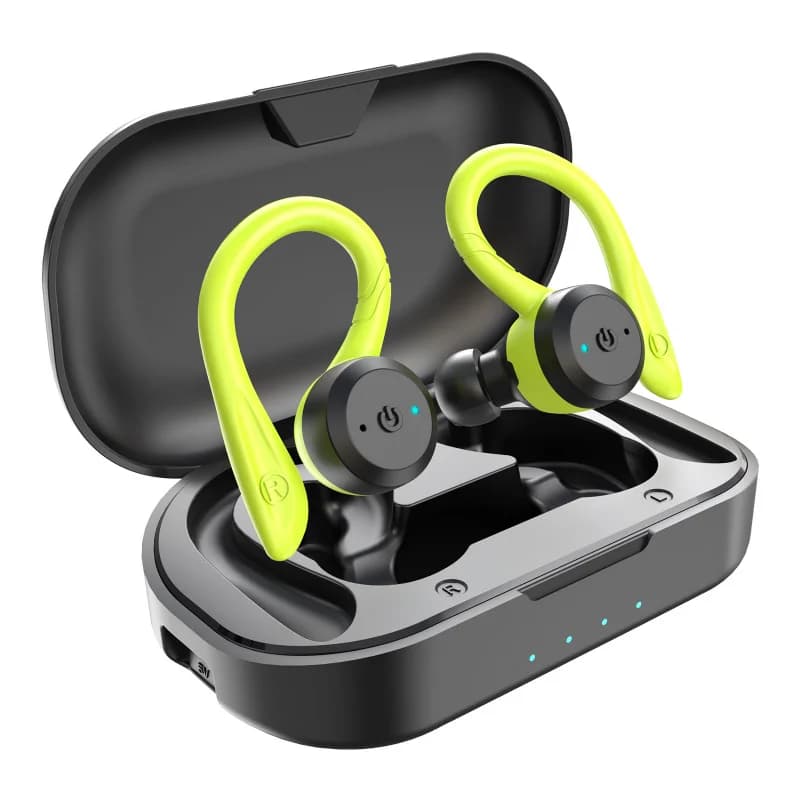 Auricolari impermeabili IPX7 Auricolari wireless Auricolari Bluetooth Sport Corsa Cuffie stereo Auricolari con microfono a lungo tempo di riproduzione