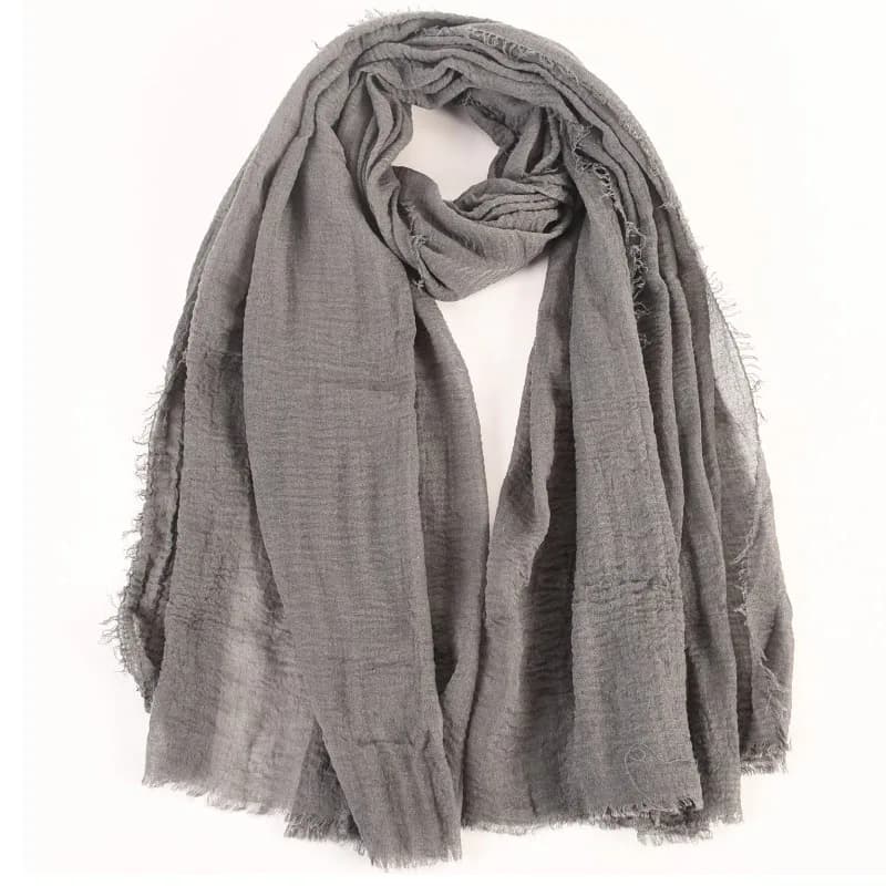 Sciarpe in Cotone Tinta Unita da Donna alla Moda, Protezione Solare, Traspiranti, Scialli e Coprispalle Lunghi e Morbidi, Foulard Femminili, Hijab Musulmani, Stole, Copricapo