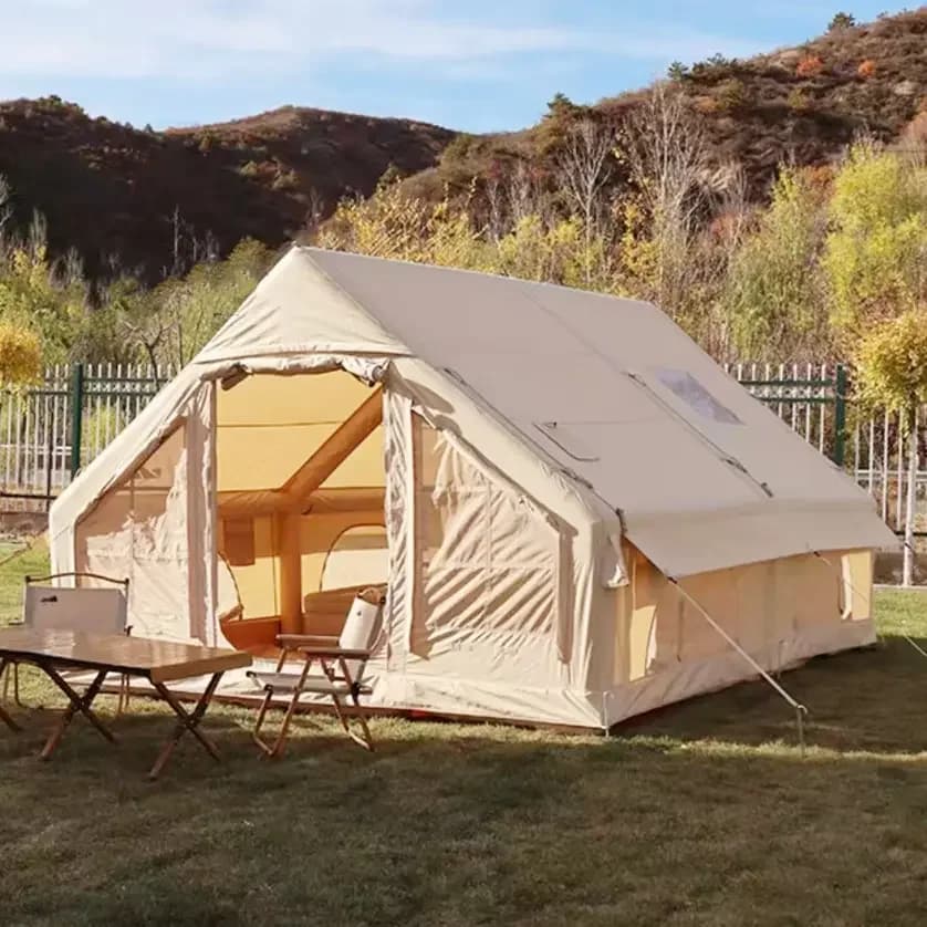 Tenda Gonfiabile da Campeggio ST 12 Metri Quadrati per 6-8 Persone, Portatile e Facile da Montare