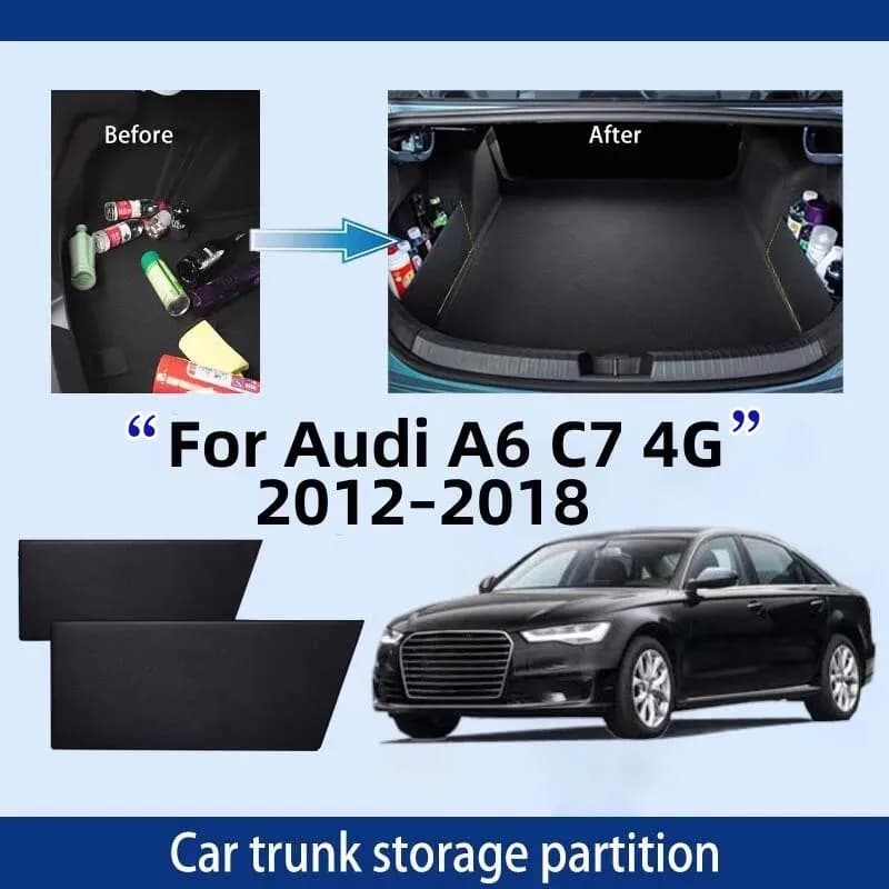Accessori auto Per Audi A6 C7 4G 2012 ~ 2018 2017 Bagagliaio Partizione di Stoccaggio Multifunzione di Stoccaggio Auto Parti Interni organizzatore