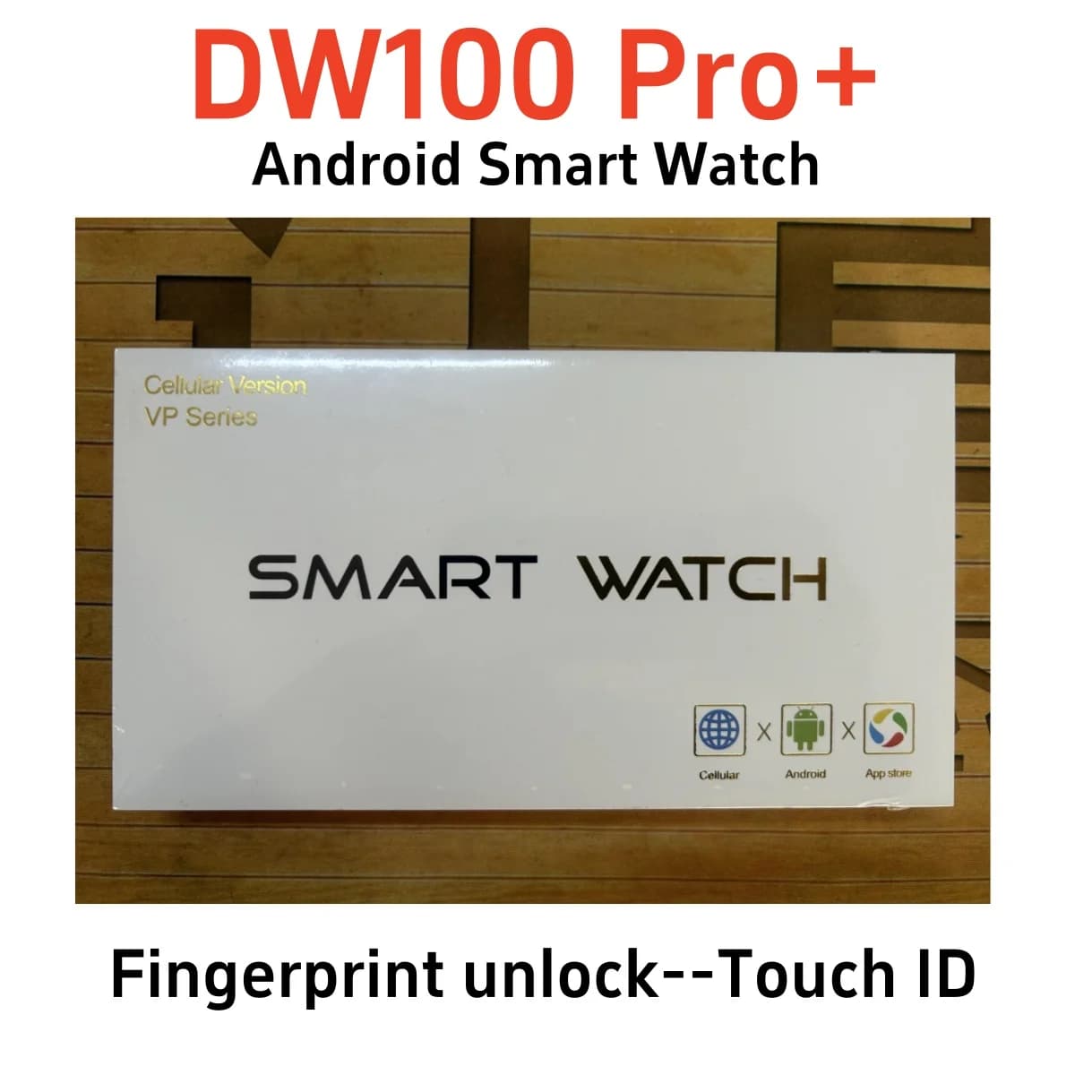 DW100 Pro + 5G LTE Smartwatch Sblocco delle impronte digitali Touch ID Tablet Doppio terminale Wechat Rotary Camera Posizione GPS NFC WIFI Connect