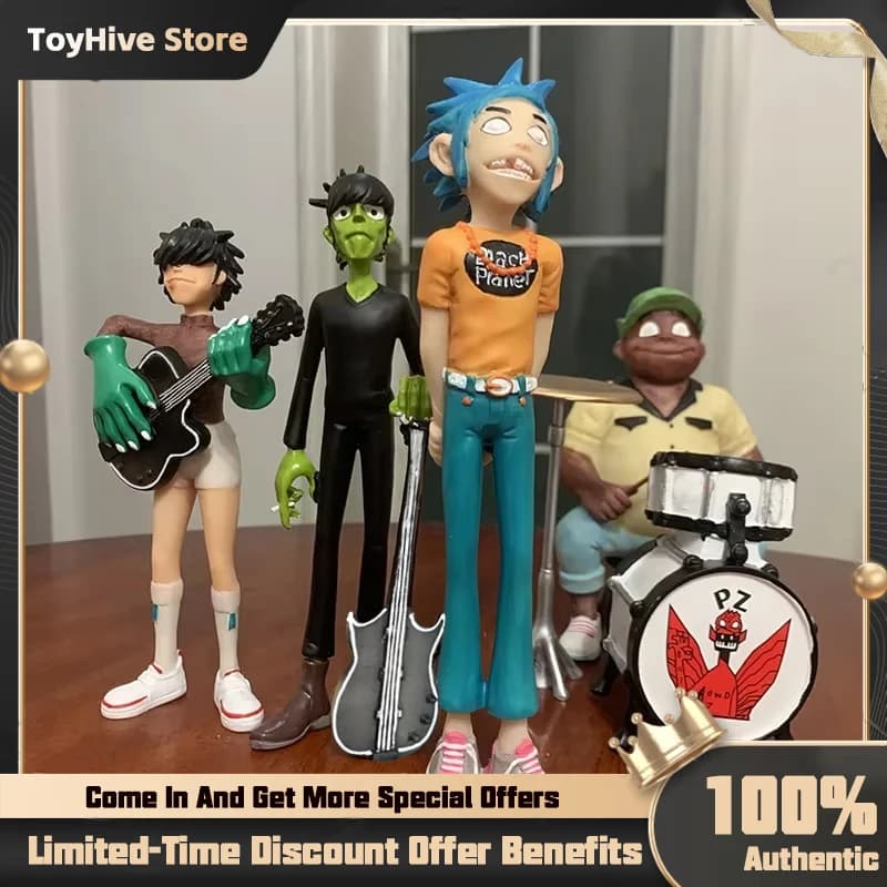 Gorillaz Band Action Figure Rock Band Membro Figurine 2d Noodle Murdoc Russel Modello Doll Figure Giocattoli Per I Regali Dei Bambini