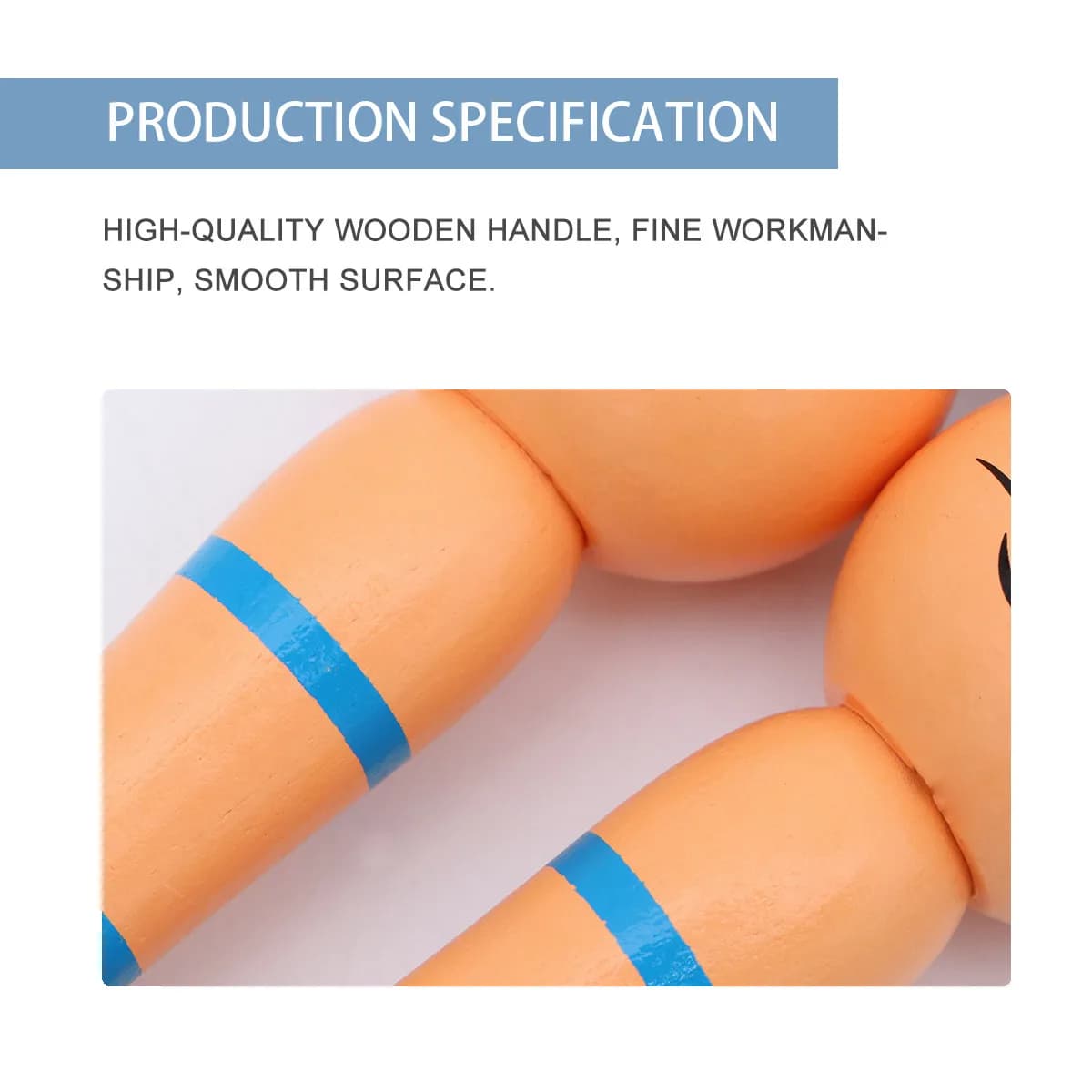 2Pcs Children Skipping Rope Wooden Handle Soft Tangle-Free Cartoon Jumping Rope for Kids Fitness Children Skipping Ropes