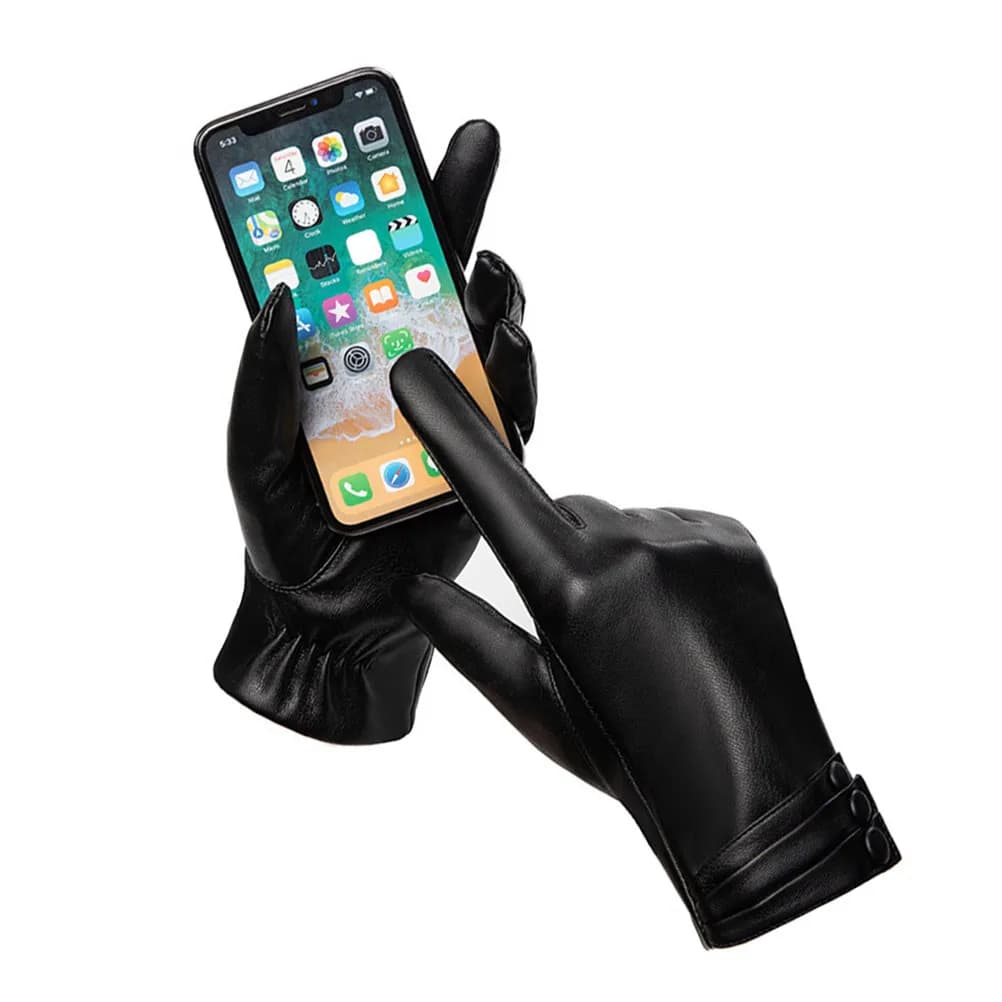 Guanti Invernali Touchscreen Caldi Antivento per Ciclismo Protezione dal Freddo Design Spesso per Esterni Punta delle Dita Flessibile Unisex