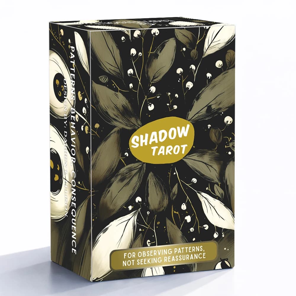 Set di carte dei Tarocchi Shadow, 80 pezzi, dimensioni 13x8 cm, ideali per tecniche di riflessione e resistenza, non adatte ai principianti