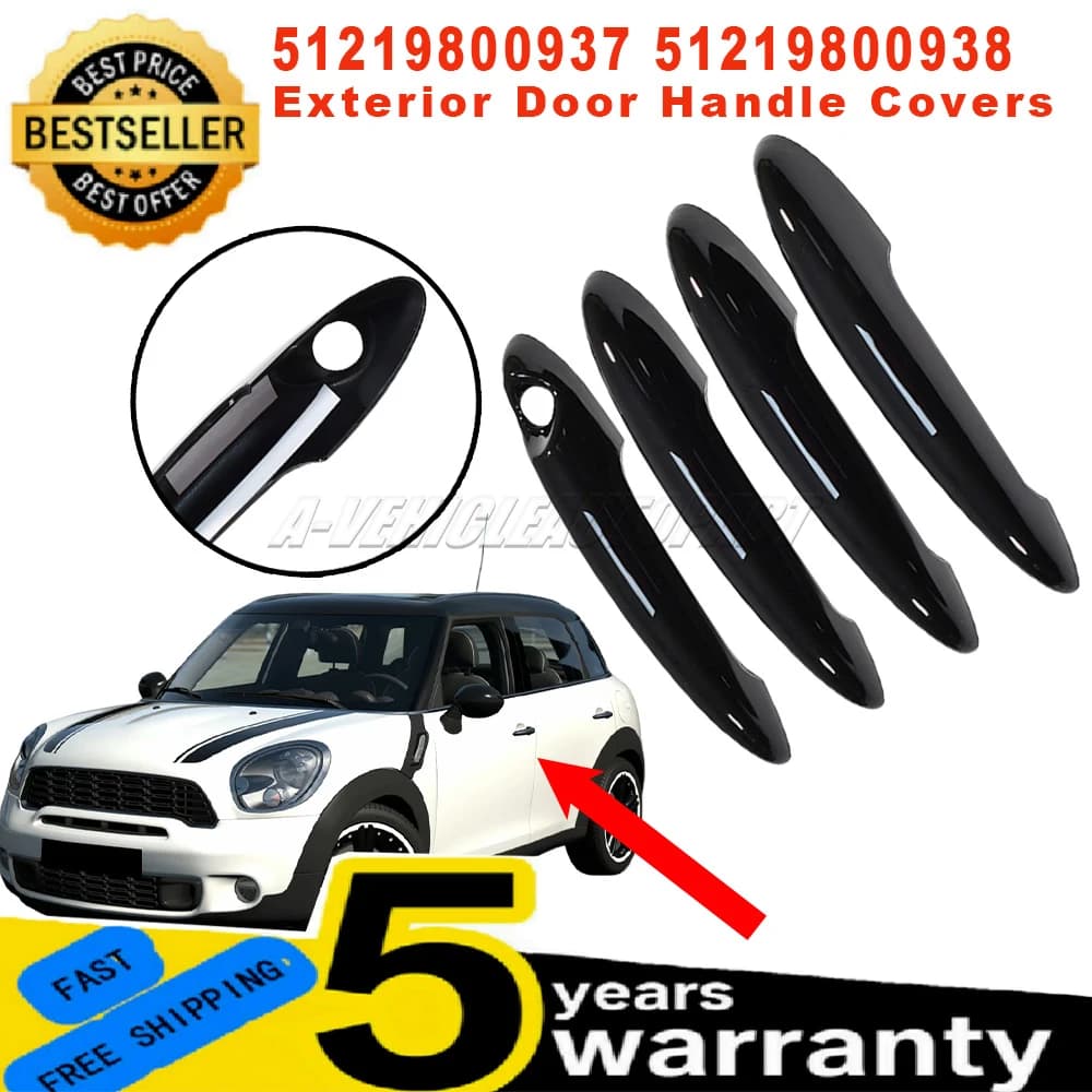 51219800937 51219800938 Per BMW Mini R60 Countryman 4 Pz Nuovo Maniglia Esterna Della Porta Coperture Trim Protettivo nero accessori auto