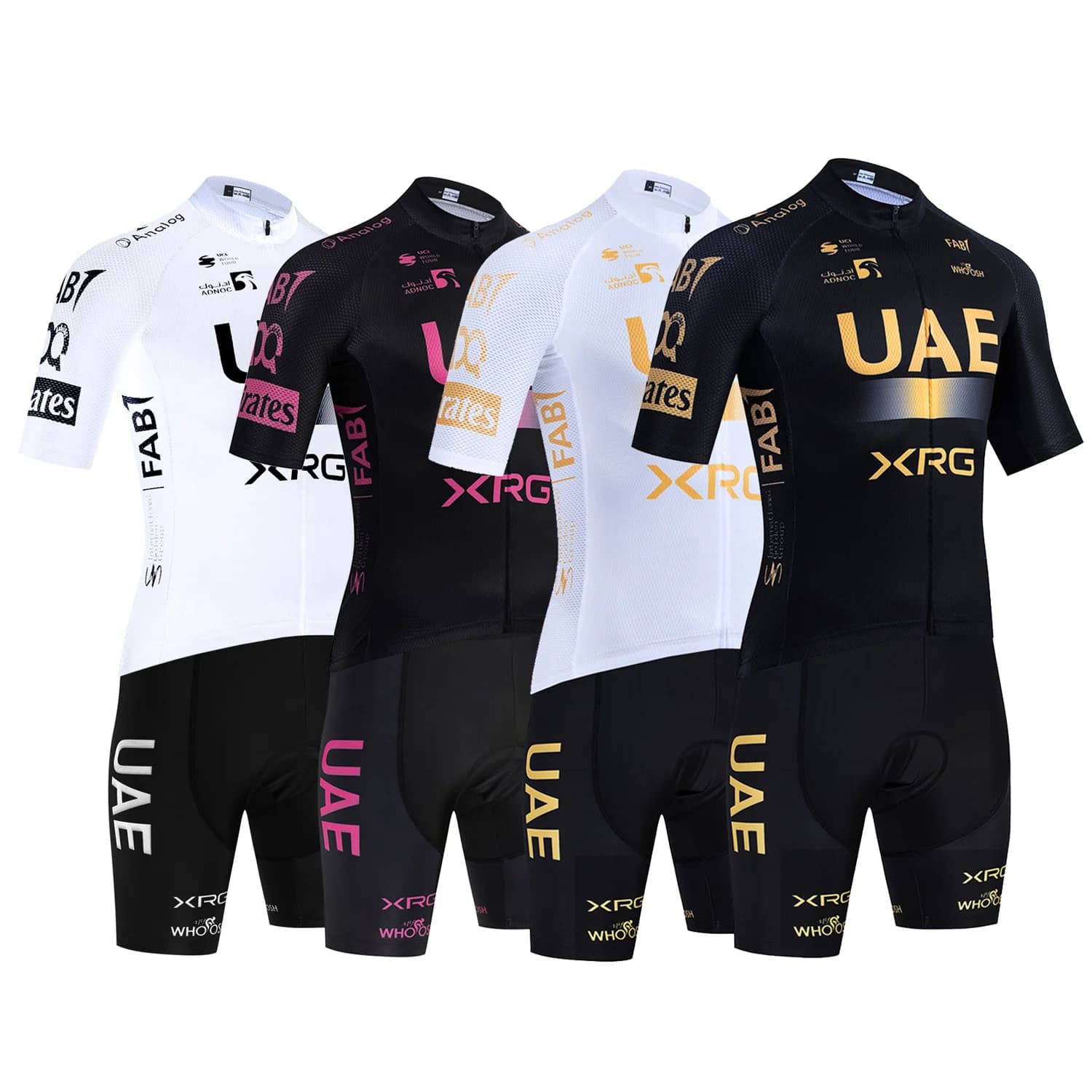 Team Golden 2027 New Cycling Jersey UAE Bike Jersey Shorts Men Women Quick dry Ropa Ciclismo Maillot Bicycle TShirt Clothing