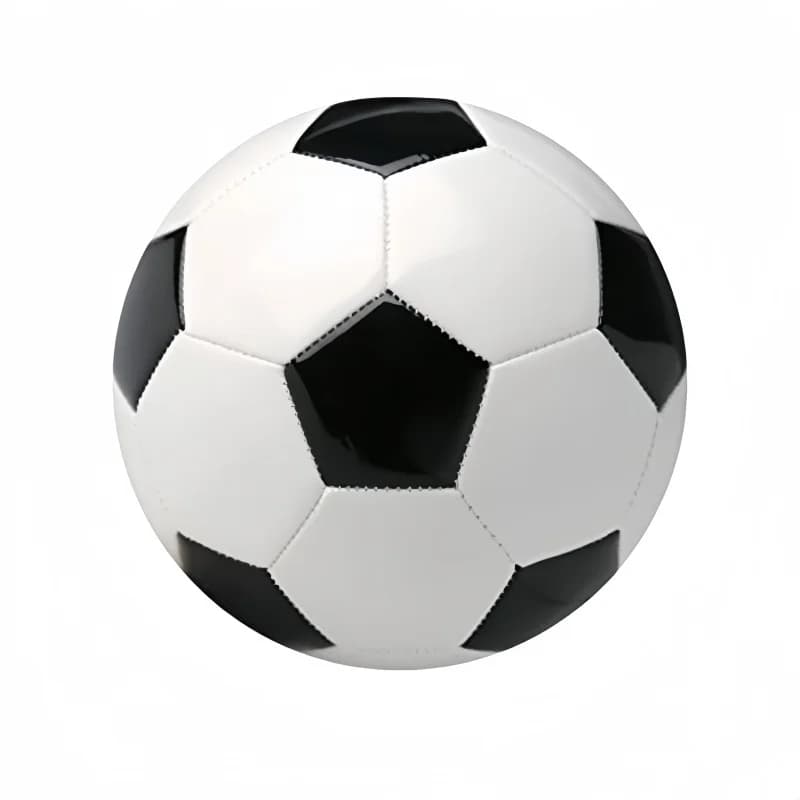 Pallone da calcio taglia 3/5, dimensioni e peso ufficiali - Classico bianco e nero - Per uso interno ed esterno - Durevole e di lunga durata