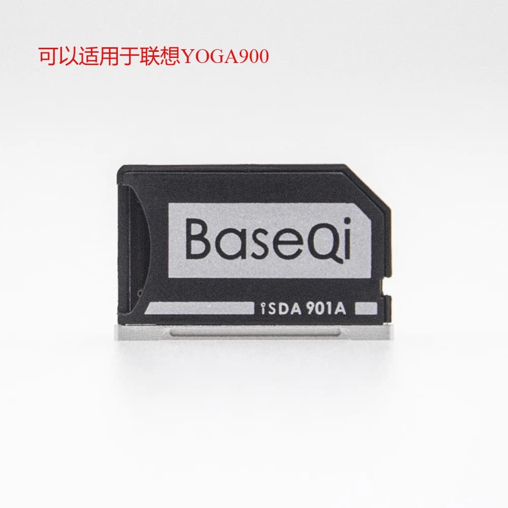 Adattatore lettore di schede Micro SD nascosto in alluminio BaseQi per espansione memoria Lenovo YOGA 900 Yoga 4 Pro (Store ID 0001)