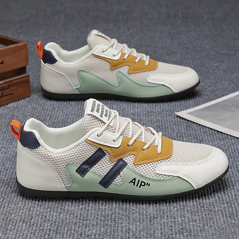 Men's Mesh Low-Top Casual Bean Bean Shoes Trendy Breathable Sports Shoes Fashionable All-Match Lightweight Summer Sneakers