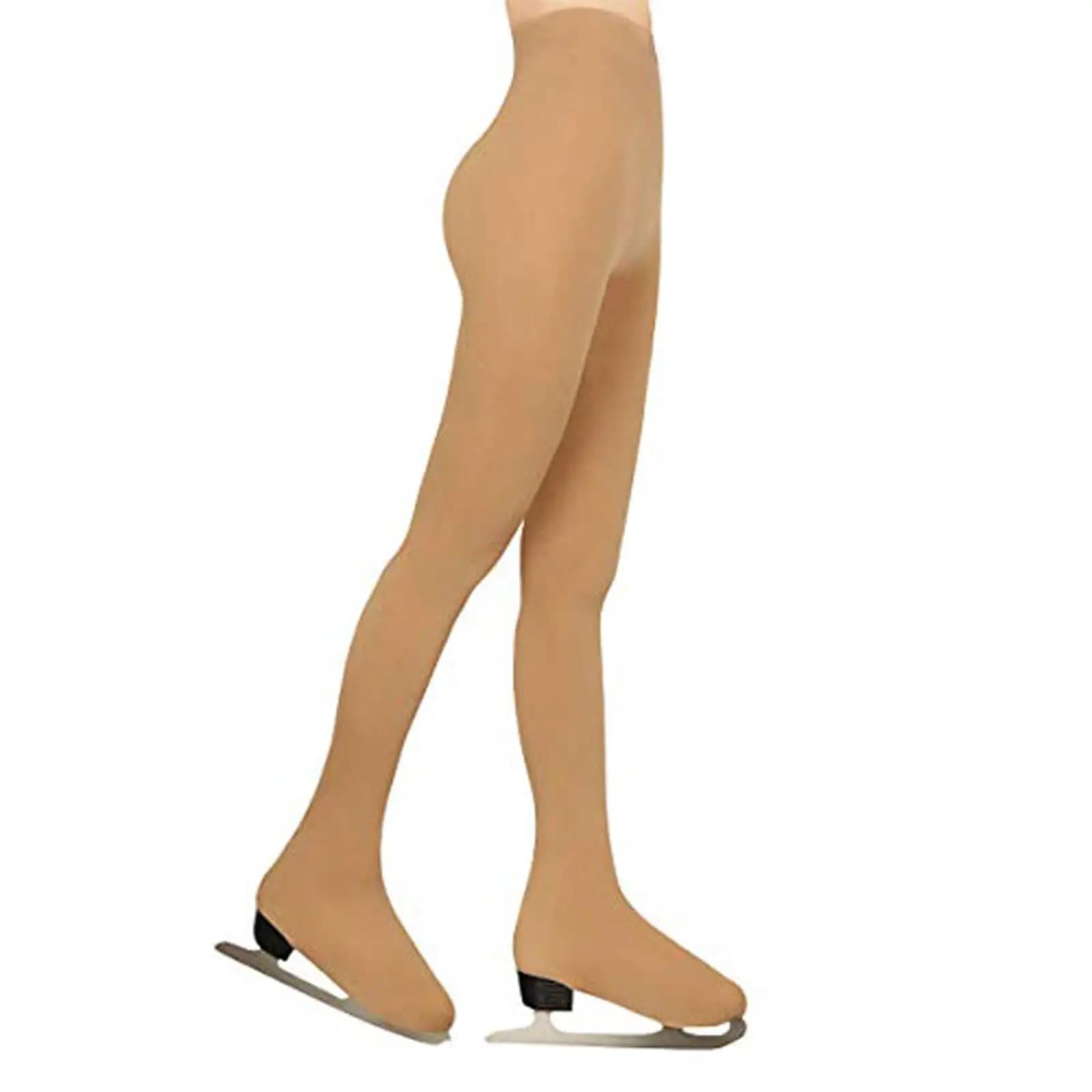 Leggings e Calze Integrate per Pattinaggio Artistico, Abbigliamento per Pattinaggio su Ghiaccio, Competizioni, Ginnastica, Spettacoli