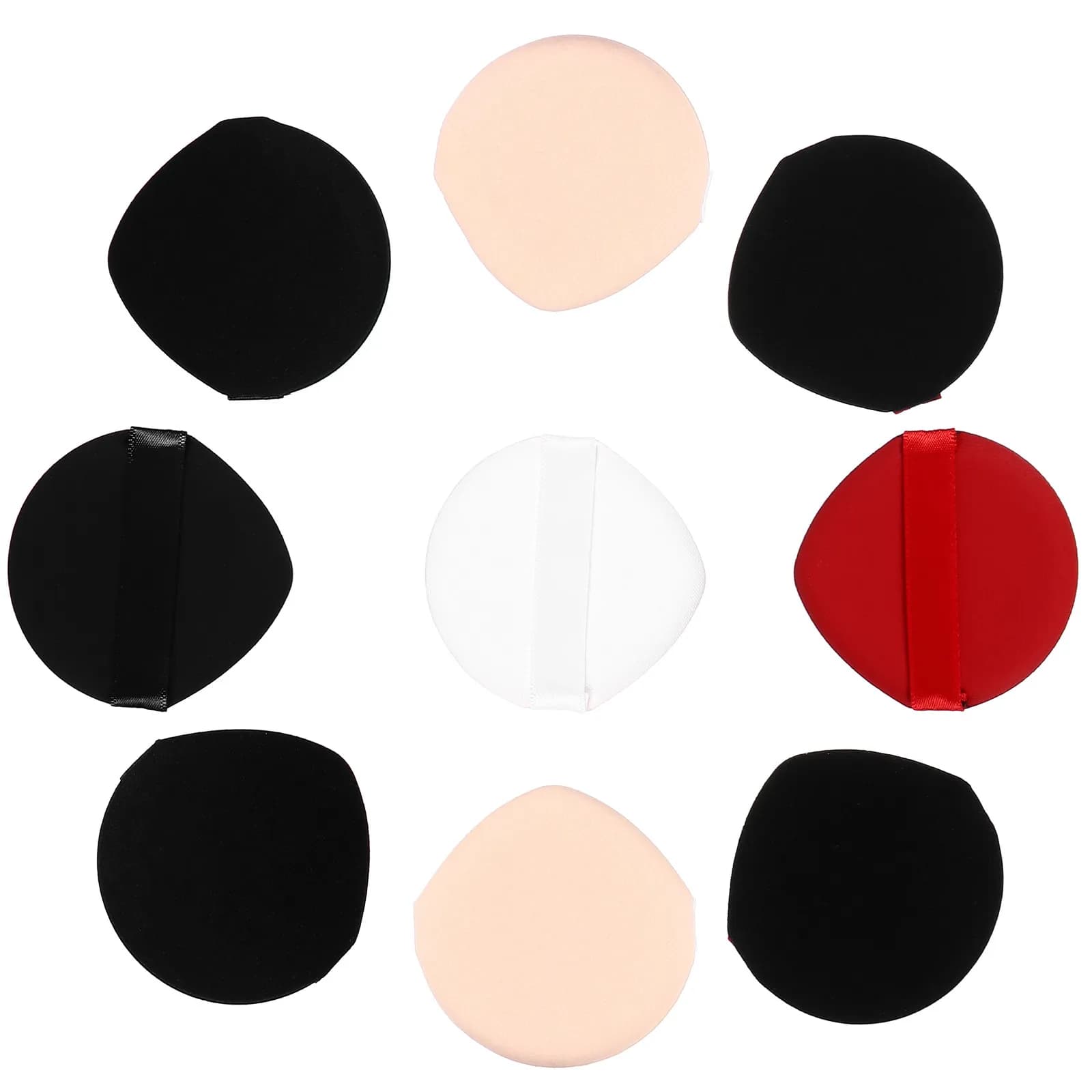 Set di 9 Spugnette per Trucco per Fondotinta Liquido, Crema Cushion, Protezione Solare, Blush, Polvere Pressata, Ombretto, Polvere di Miele