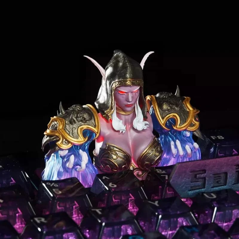 Set di Keycaps a Tema Gioco, Keycaps Artigianali in Resina 3D, Keycaps Personalizzati Originali Fatti a Mano per Accessori Tastiera Meccanica, Regalo Fai-da-Te