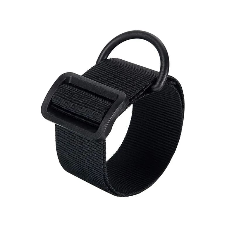 Adattatore per imbracatura tattica per pistola Attacco per tracolla in nylon con anello a D resistente nero per fucile da fucile