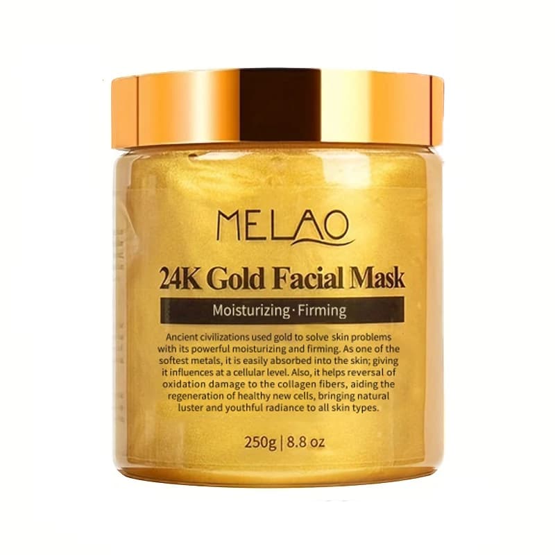 MELAO 24K Oro Maschera per il viso Maschera di bellezza Pelle Rimuovi la Francia Maschere idratanti per il viso al collagene dorato