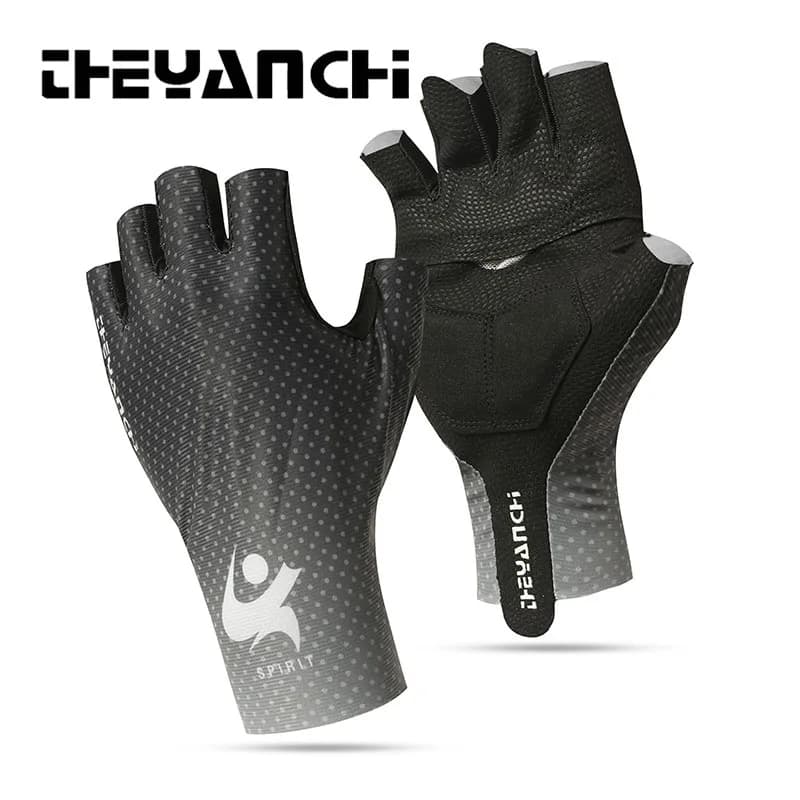 Electric Motorcycle Gloves Bicycle Accessories Gym Cycling Without Men's fingers Mtb Heatable Football Porters Man Bike Women Boxes