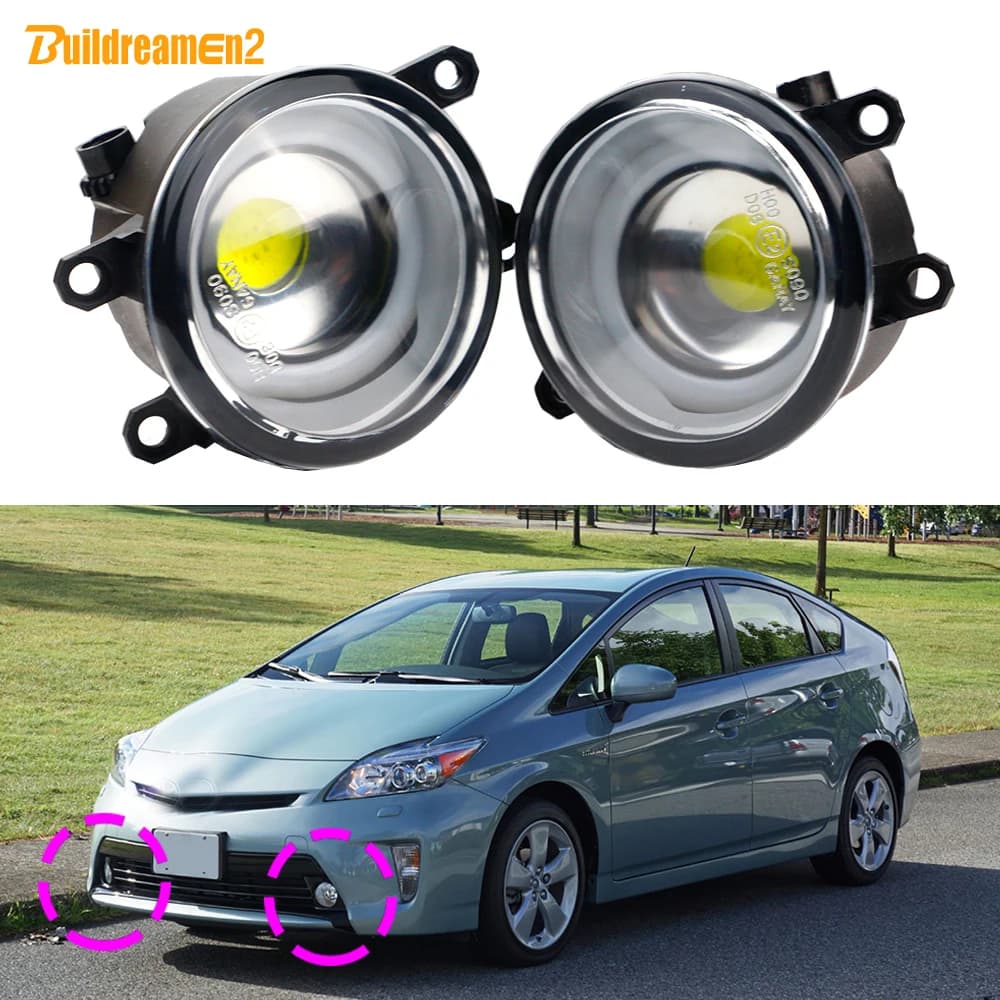 2 X Car 30W H11 LED COB Fog Light Daylight Angel Eye DRL 12V For Toyota Prius (_W3_) 2008 2009 2010 2011 2012 2013 2014 2015