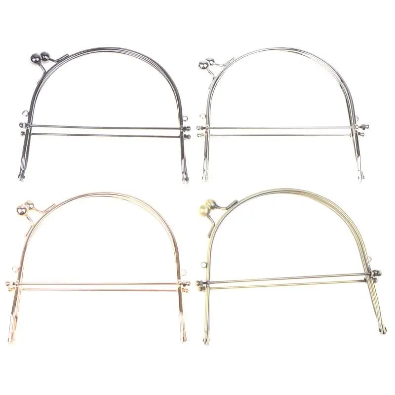 15CM Handbag Clutch Frame Metal Frame Kiss Clasp Bag Purse Handle Handbag Wallet Screw Brackets DIY Bag Accessories