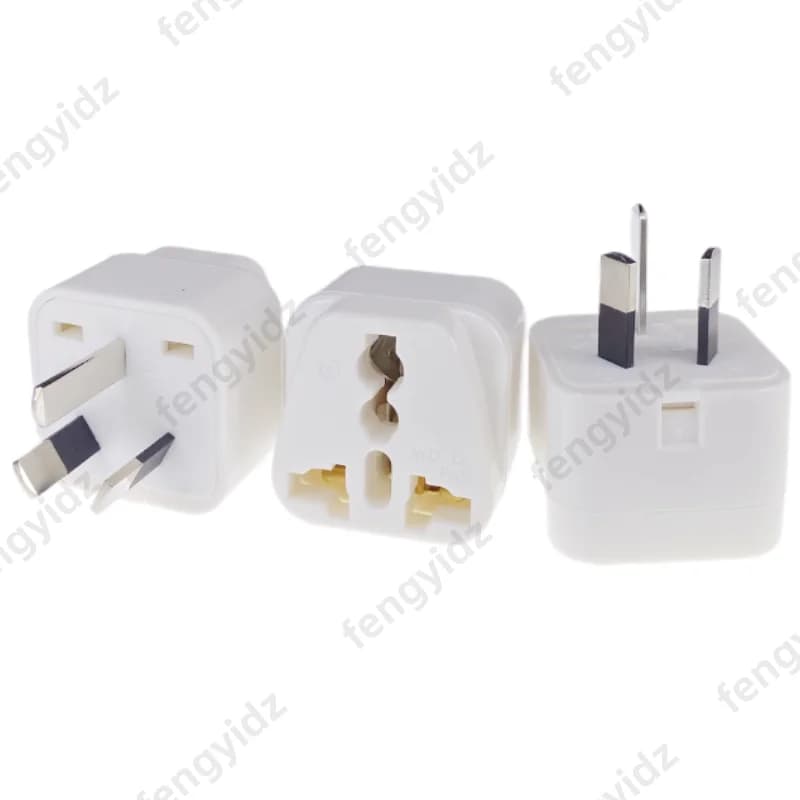 fengyidz 3PC Adattatore da viaggio universale US CA UK UE a AU Australia Convertitore di spina Presa elettrica Caricatore da muro di alimentazione 250V 2500W