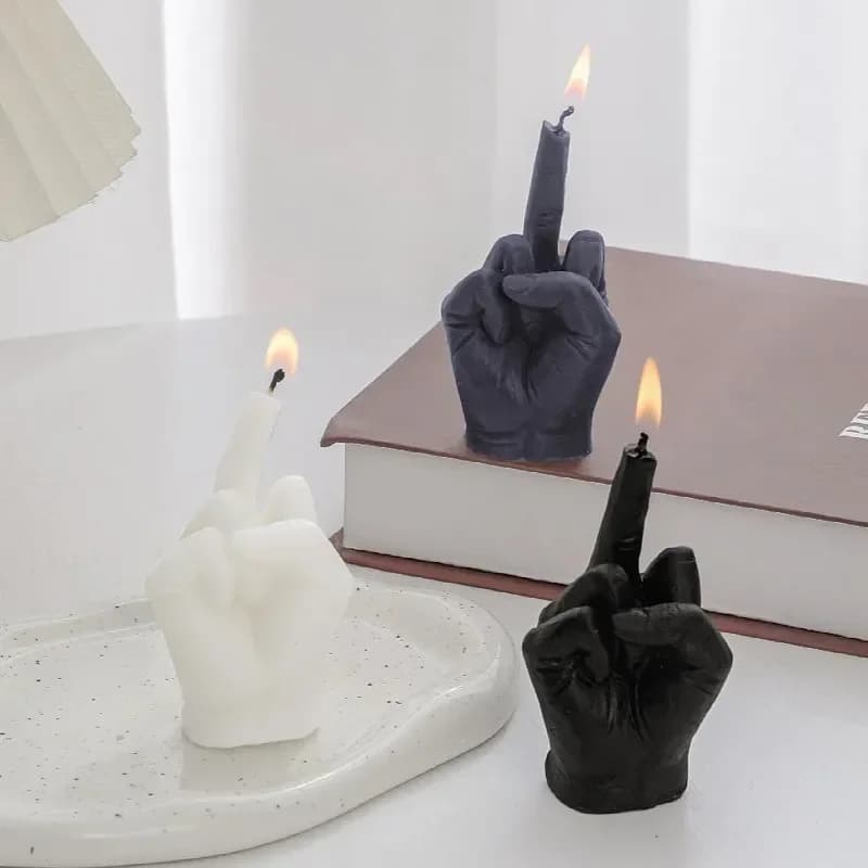 Candele Creative a Forma di Dito Medio, Candele Profumate, Regali Divertenti e Originali, Decorazioni per la Casa, Ornamenti, Regali di Compleanno