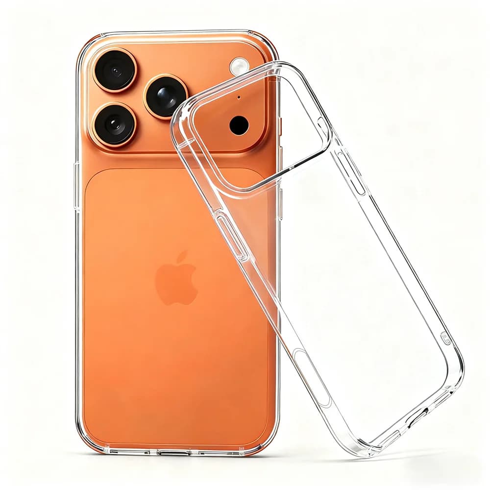 Cover Trasparente Ultra Sottile in Silicone Morbido per iPhone 17 16 15 14 13 12 11 Pro Max XS XR Mini Plus 16e 17e Air