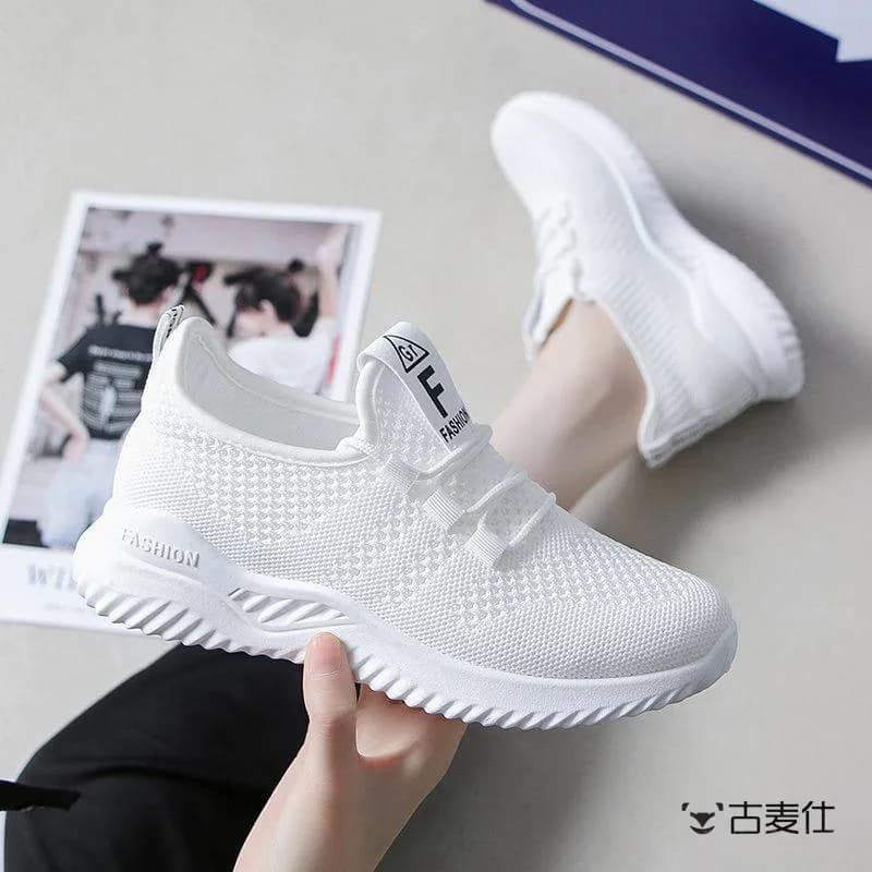 Scarpe da corsa traspiranti da donna, sneakers casual con motivo a margherite, alla moda, comode, con fondo piatto in gomma, per primavera, autunno ed estate.
