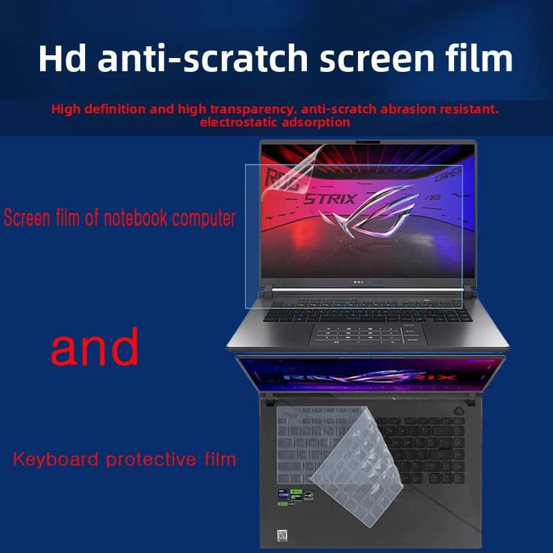 Per Asus ROG Strix G16 2025/2024/23 accessori per laptop pellicola protettiva per tastiera HD pellicola per schermo resistente ai graffi pellicola peep-proof