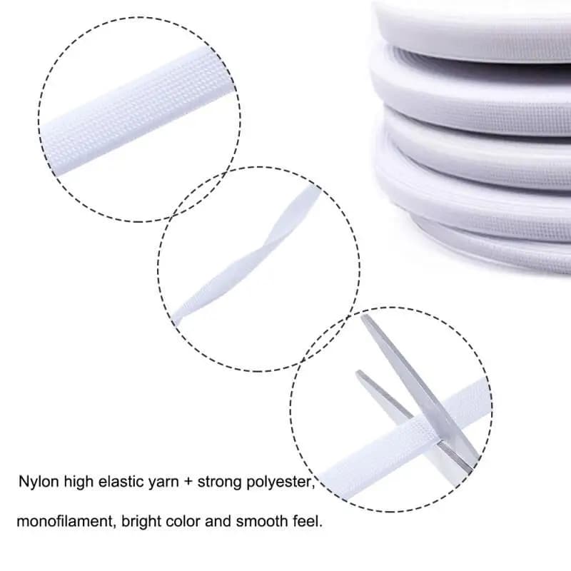 0.3-1.5CM White Polyester Plastic Boning 5M Length Sewing Support Strip For Corset Wedding Dress Caps Handcraft Accessories