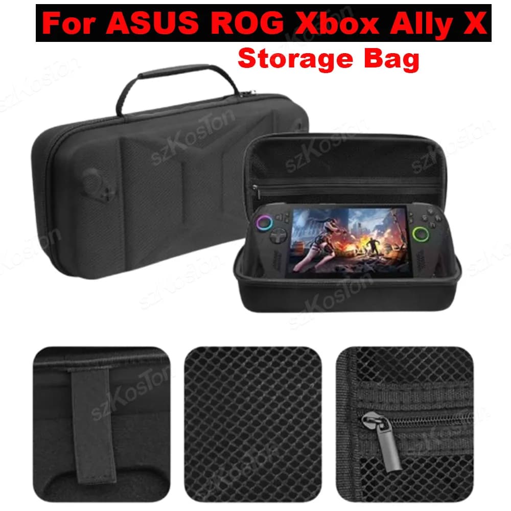 Custodia rigida in EVA per console di gioco ASUS ROG Xbox Ally X Custodia protettiva da viaggio per accessori da gioco Xbox Ally