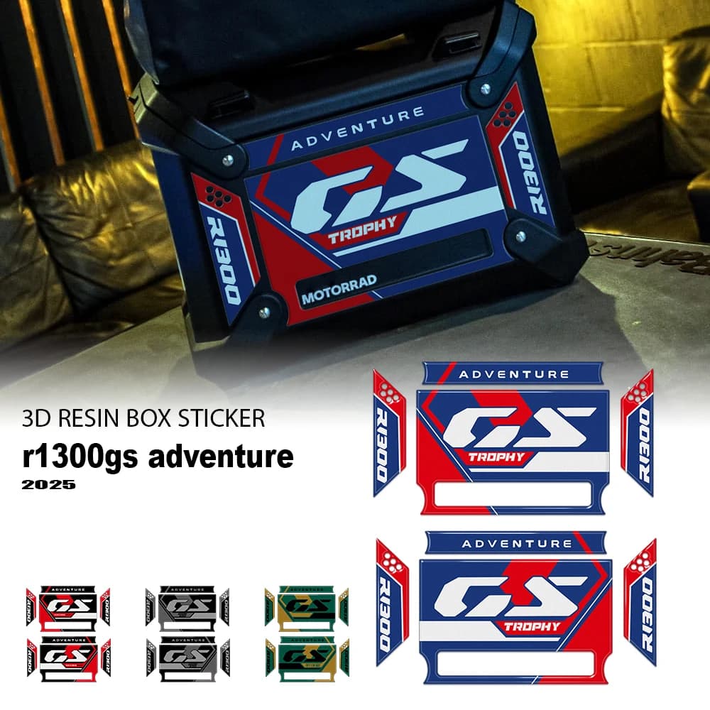 GS 1300 ADV Accessori moto Adesivi valigia Decalcomania protettiva 3D per R 1300 GS ADV R1300GS Adventure 2024-