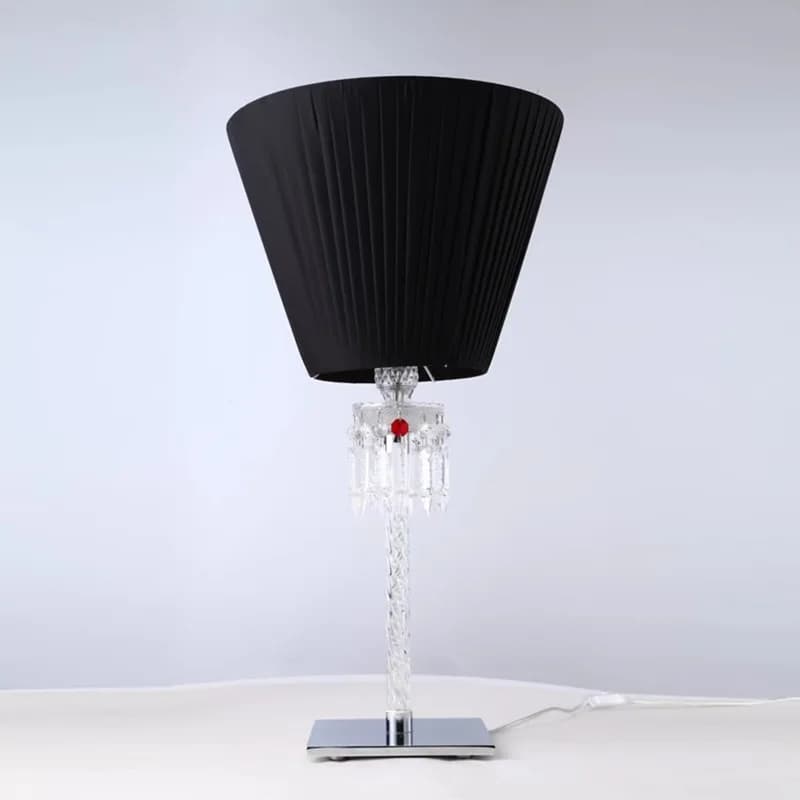 Lampada da scrivania moderna in cristallo per decorazioni per la casa con base E26 lampada da comodino di lusso e scrivania per ufficio domestico