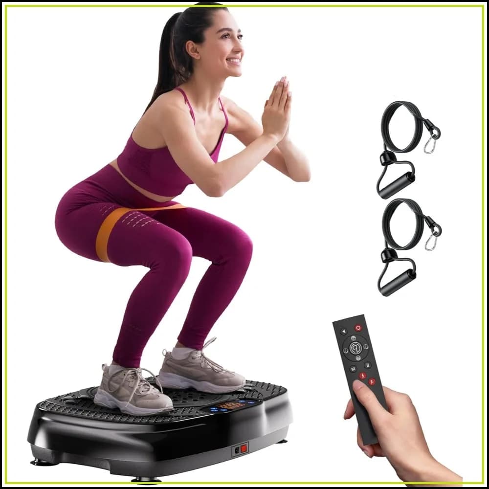 Vibration Plate Exercise Machine: Whole Body Workout Platform for Weight Loss & Lymphatic Drainage, 400lbs Capacity Home Fitness Shake Plate