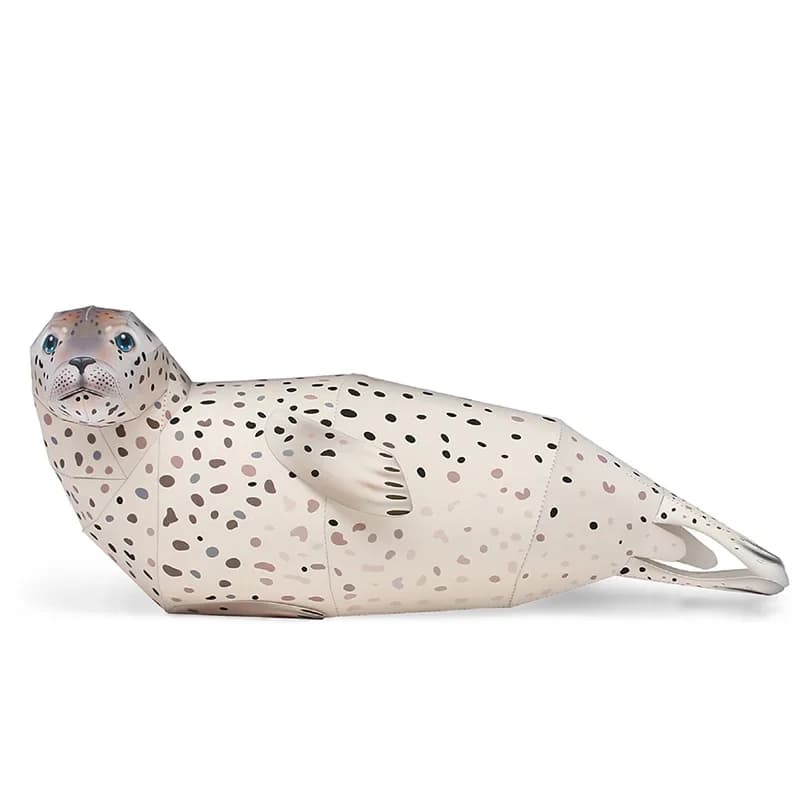 Spotted Seal Folding Origami Art Mini Cute 3D Paper Model Papercraft Animal DIY Kids Adult Handmade Craft Toys QD-239