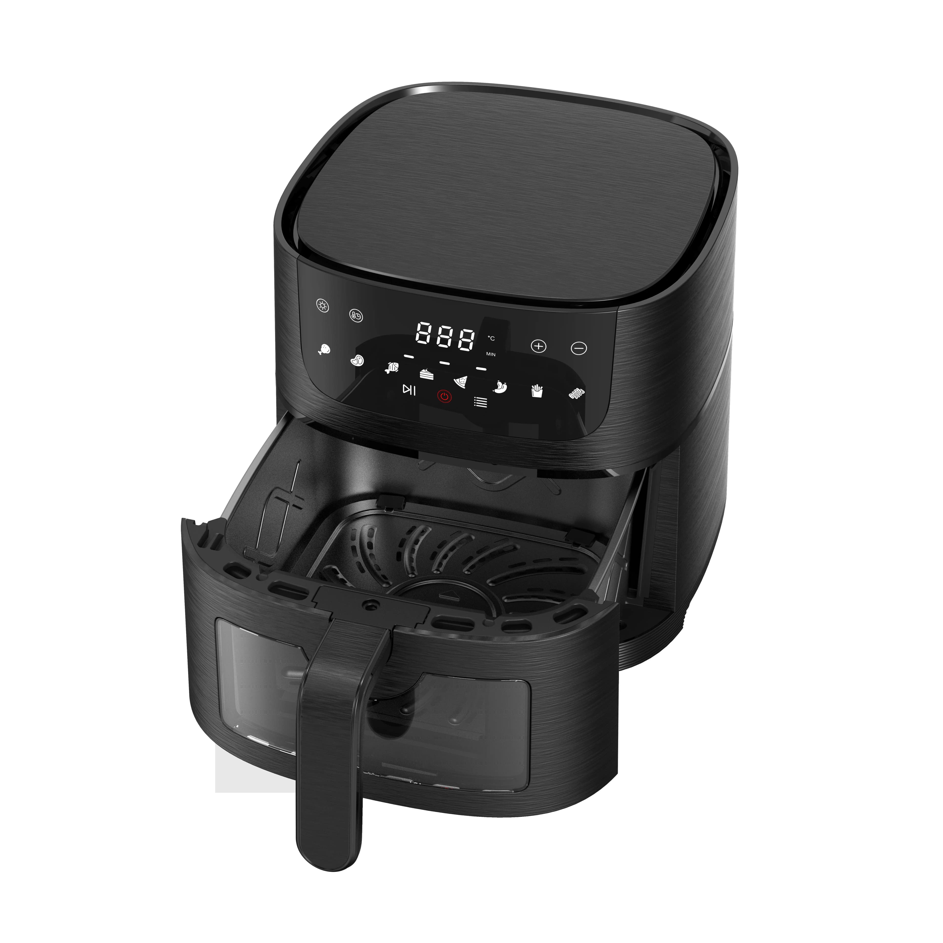 220V 1350W 3.8L LCD Display Air Fryer Observation Window And Non-Stick PTFE Surface For Easy Cooking