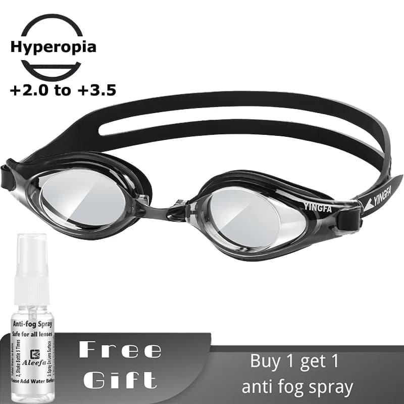 Adult presbyopia swimming glasses – Reading glasses for hypermetropia from +2,0 to +3,5, Swimwear for men and women,