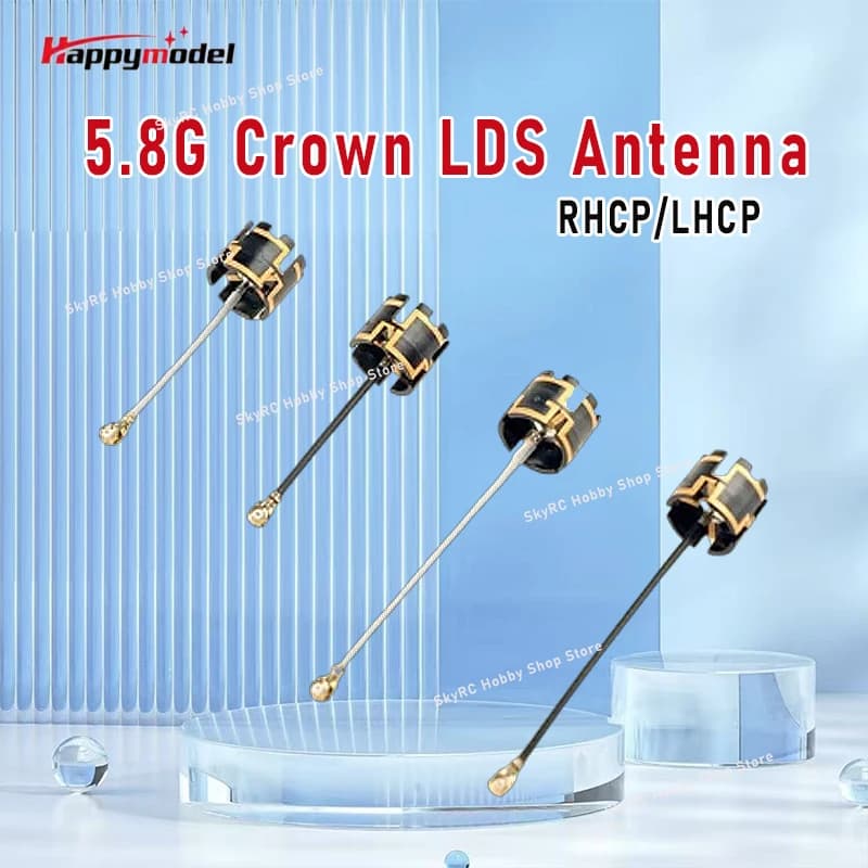 Happymodel 5.8G Crown LDS RHCP/LHCP antenna for Micro FPV Whoops for RC FPV Long-range racing drone