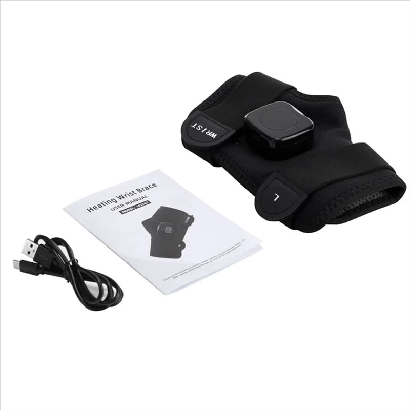 AB68 Braccialetto riscaldante elettrico magnetico Cuscinetto riscaldante per polso senza fili Cuscinetto riscaldante per mano B