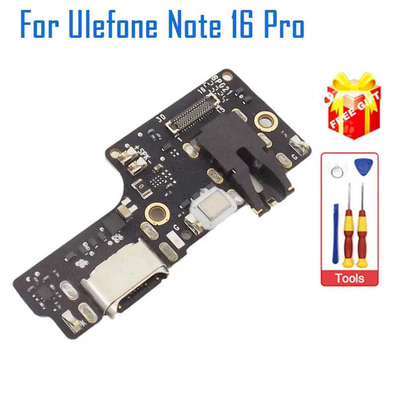 New Original Ulefone Note 16 Pro USB Board Base Charge Port Board With Mic Headphone Jack For Ulefone Note 16 Pro Smart Phone