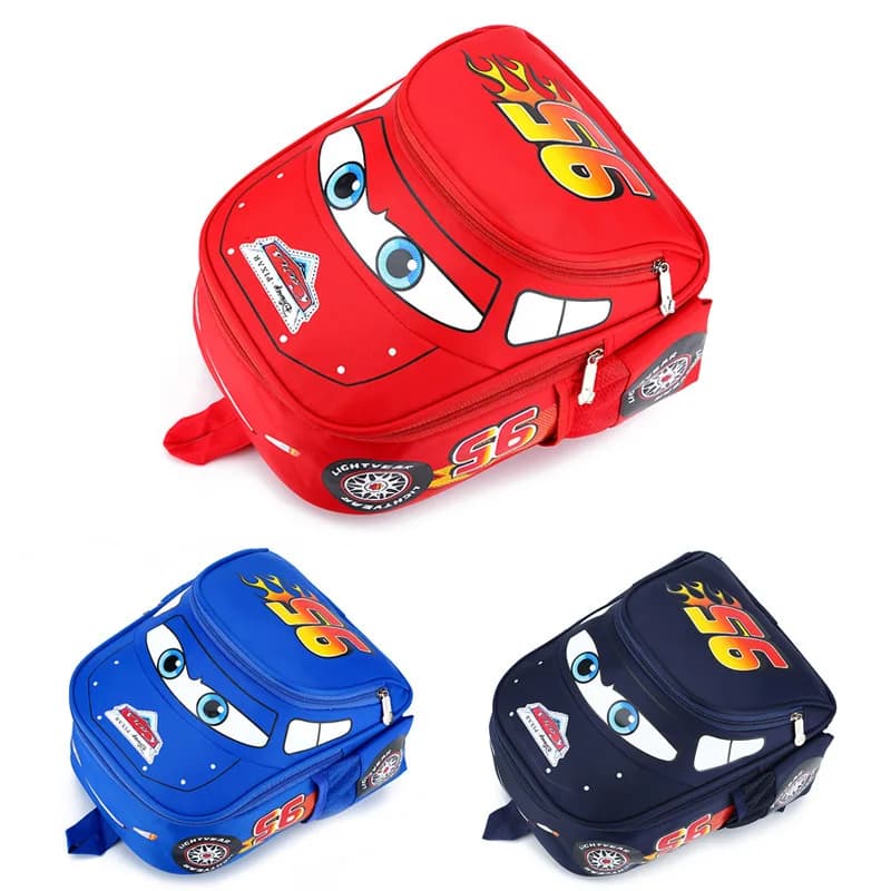 In-Stock Cars Lightning Mcqueen Backpacks Small Kids Kindergarten School Daypack Car Design For Boys And Girls@