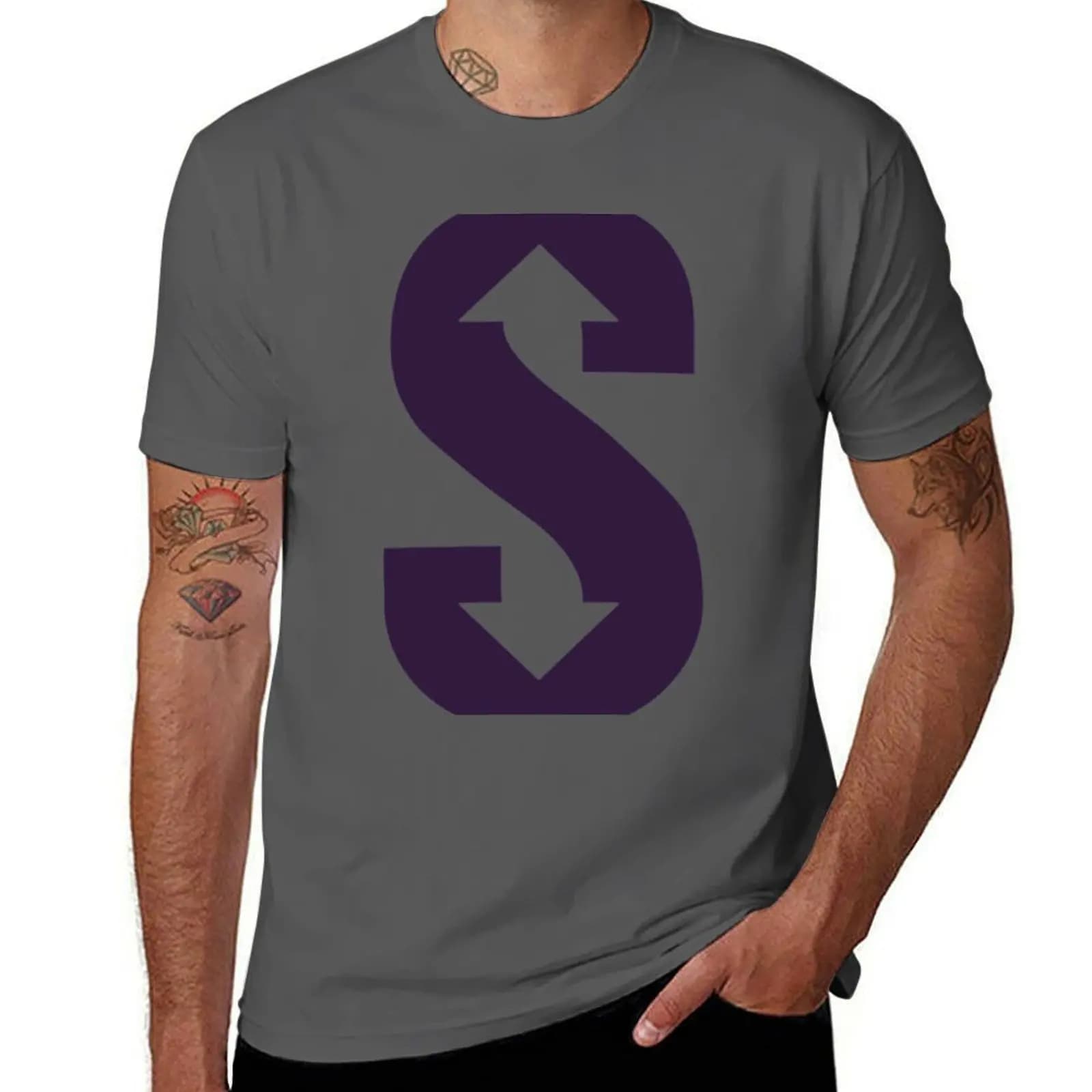 T-shirt S Club 7 Arrow S con stampa All Match e maniche corte