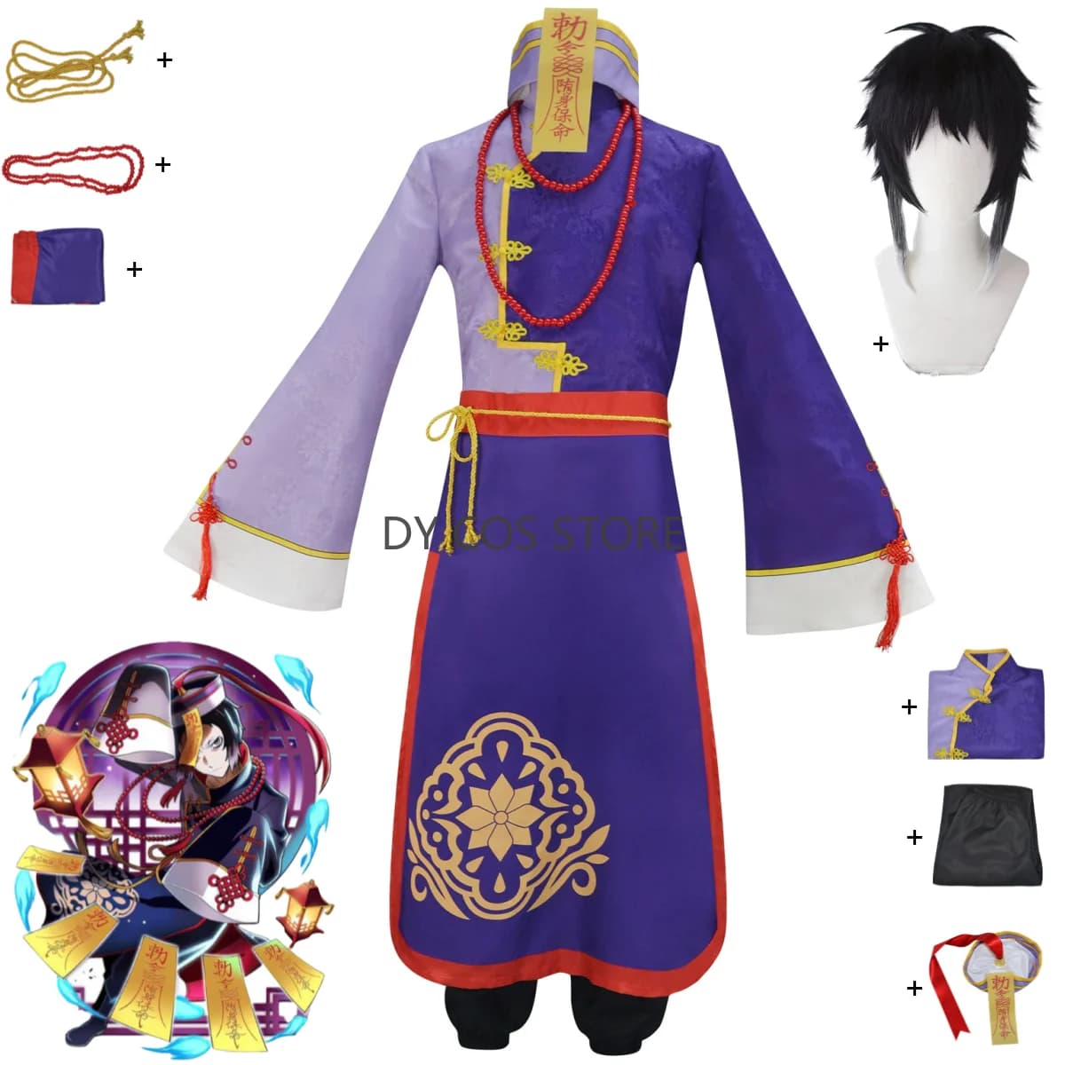 Anime Bungo Stray Dogs Ryunosuke Akutagawa Cosplay Costume Zombie Uniform Top Pants Skirt Wig Man Woman Halloween Party Suit